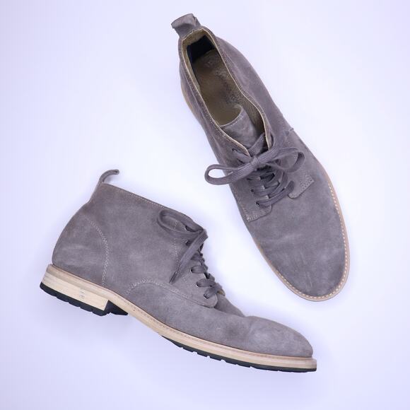 BANANA REPUBLIC Arley Suede Boot Taupe Grey OrthoLite Desert Lace Up Men's 12M - Picture 1 of 8